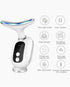 peicon EMS Microcurrent Neck & Face Lifting Massager – Red Light, Heat, Anti-Aging Appearance Device