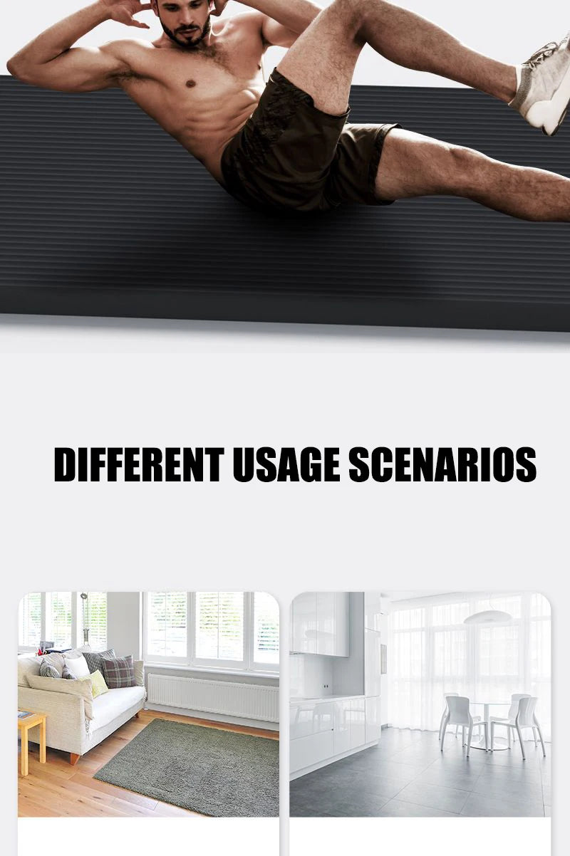 Selfika™ 20mm Ultra-Thick NBR Yoga Mat – High-Density Non-Slip Exercise Mat for Yoga, Pilates & Home Fitness (185x61cm)
