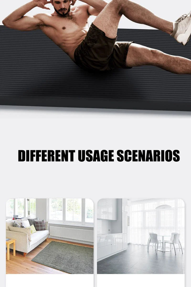 Selfika™ 20mm Ultra-Thick NBR Yoga Mat – High-Density Non-Slip Exercise Mat for Yoga, Pilates & Home Fitness (185x61cm)