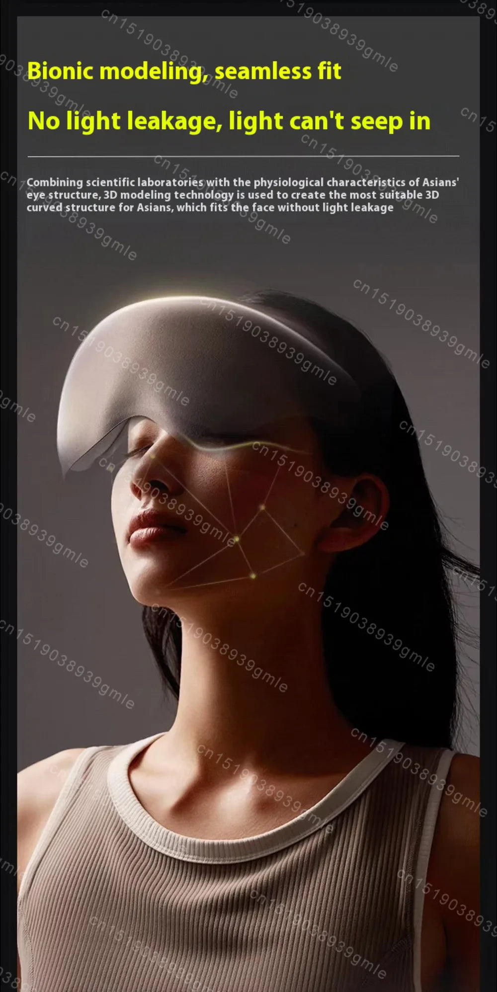 Voguish Weighted Gravity Eye Mask & Headband – Comfortable Light Blocking for Deep Sleep Support