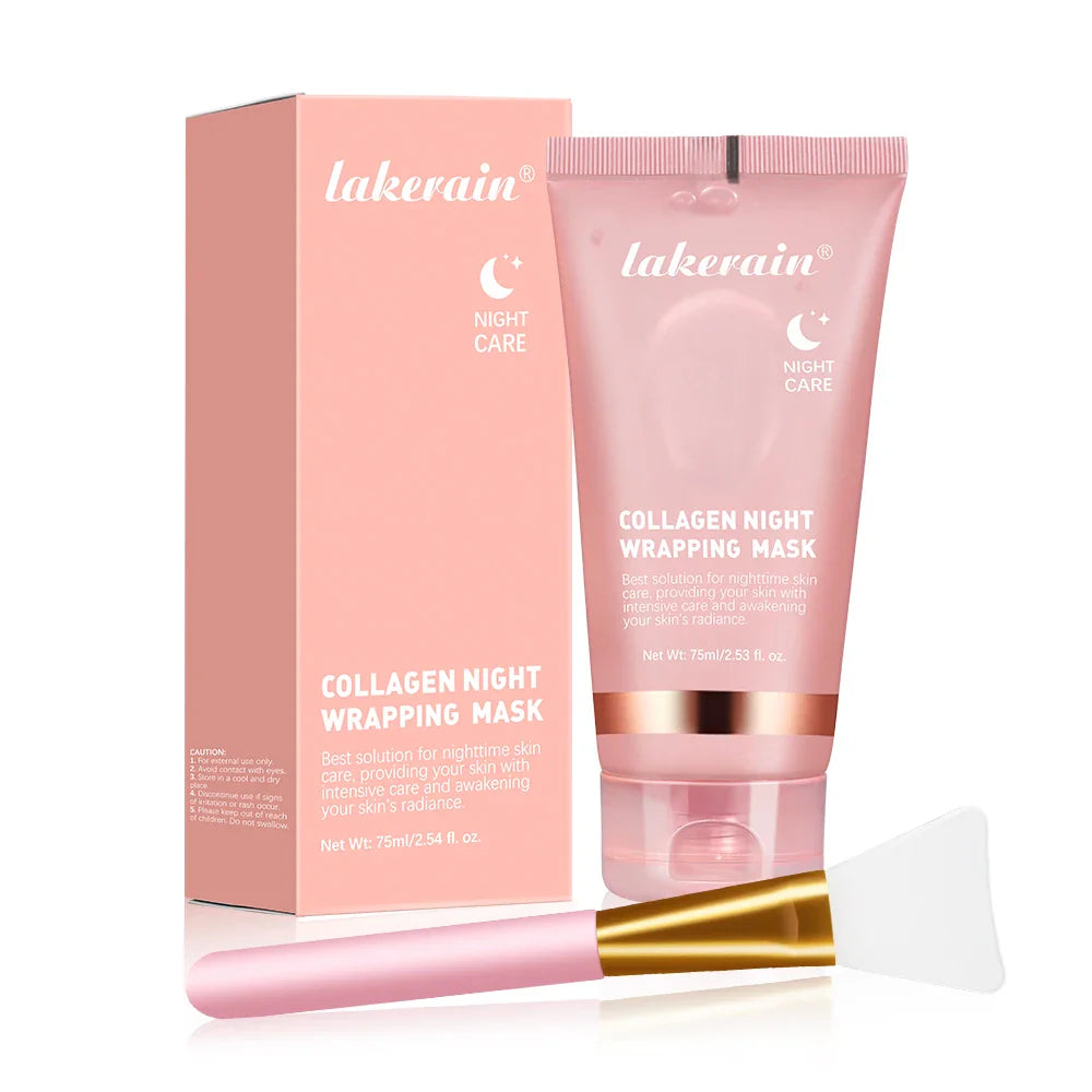 Selfika™ Collagen Night Wrapping Mask – Overnight Lifting & Deep Hydrating Peel-Off Mask (75ml)