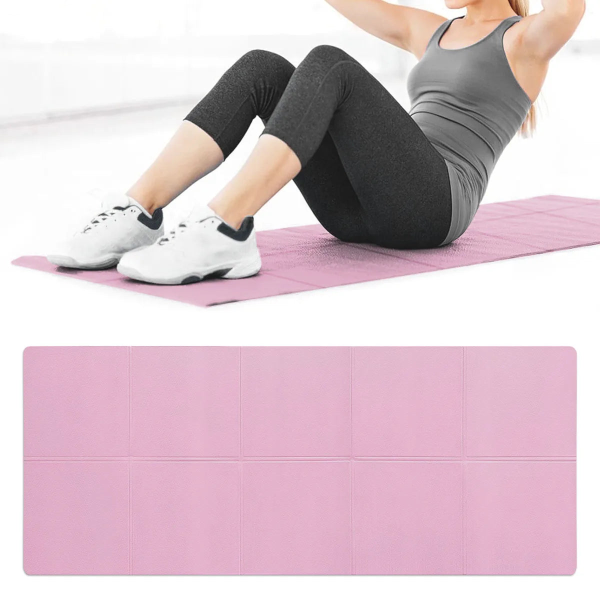 Selfika™ Lightweight EVA Yoga Mat – 4mm Anti-Slip Fitness Mat for Exercise, Pilates & Gymnastics (173x61cm)