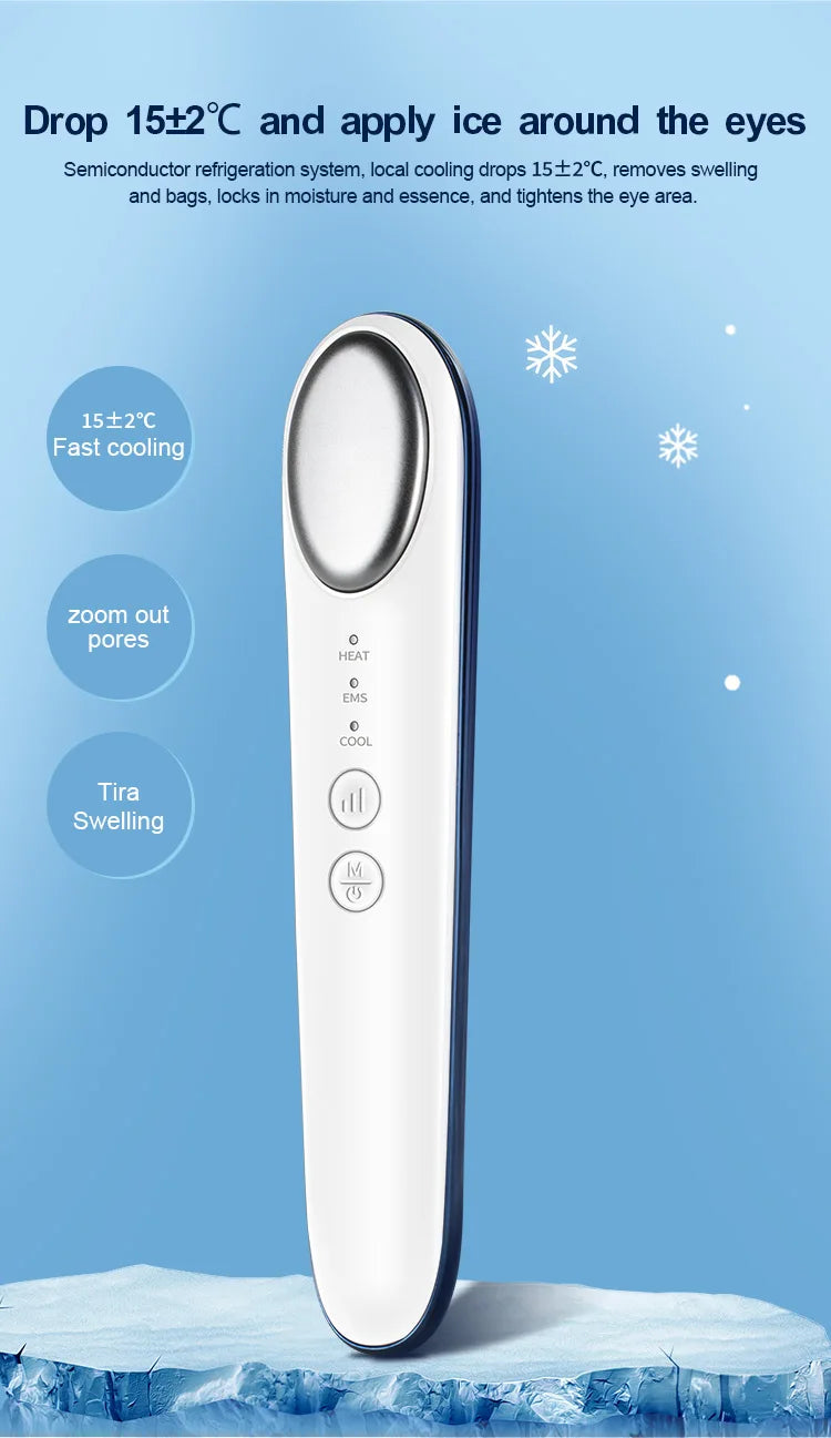 Generic Microcurrent Eye Massager – Rechargeable, Cold/Heat Therapy, Supports Lifting Appearance