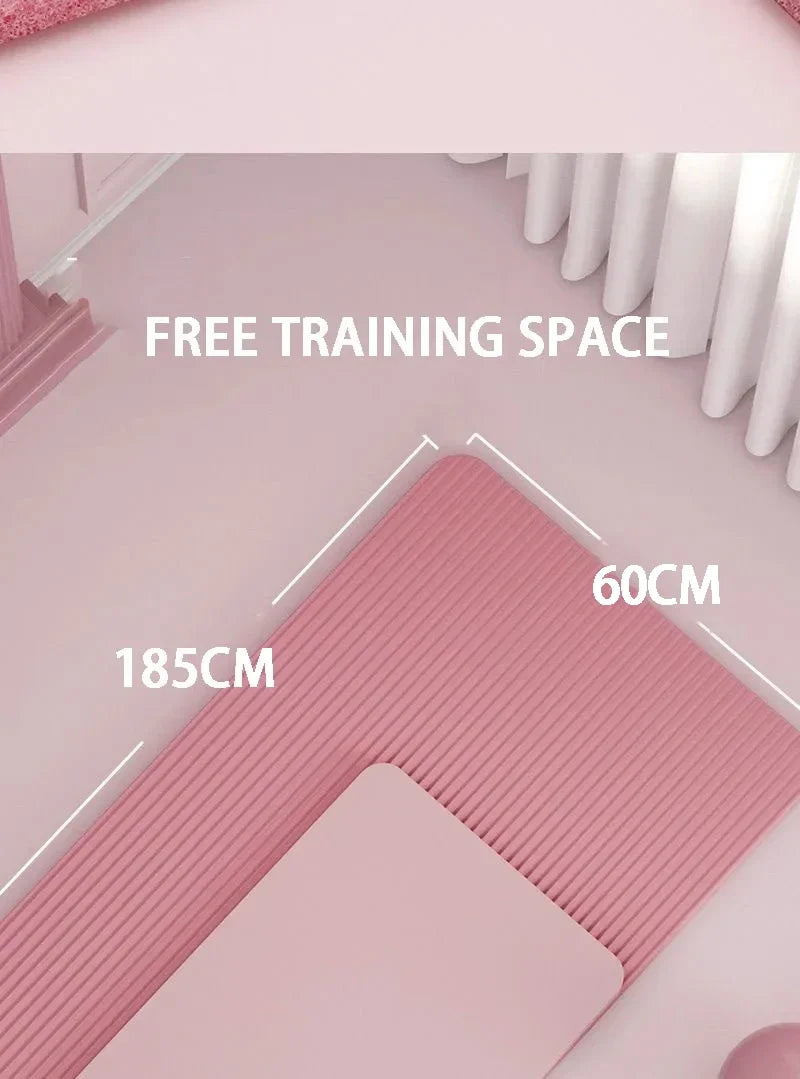 Selfika™ 15mm Extra-Thick Yoga Mat – High-Density Anti-Slip NBR Fitness Mat for Family Exercise, Yoga & Pilates