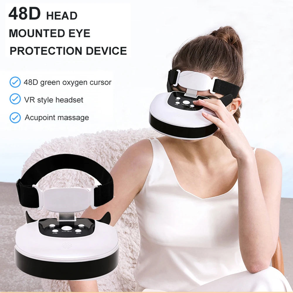 vilnason 48D TENS Electric Eye Massager – Heating, Vibration, Dark Circle Appearance & Fatigue Relief Aid