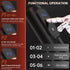 Selfika™ Professional Extended Grip Fascia Gun – 6-Speed Percussion Massager with 3 Modes & 4 Specialized Heads