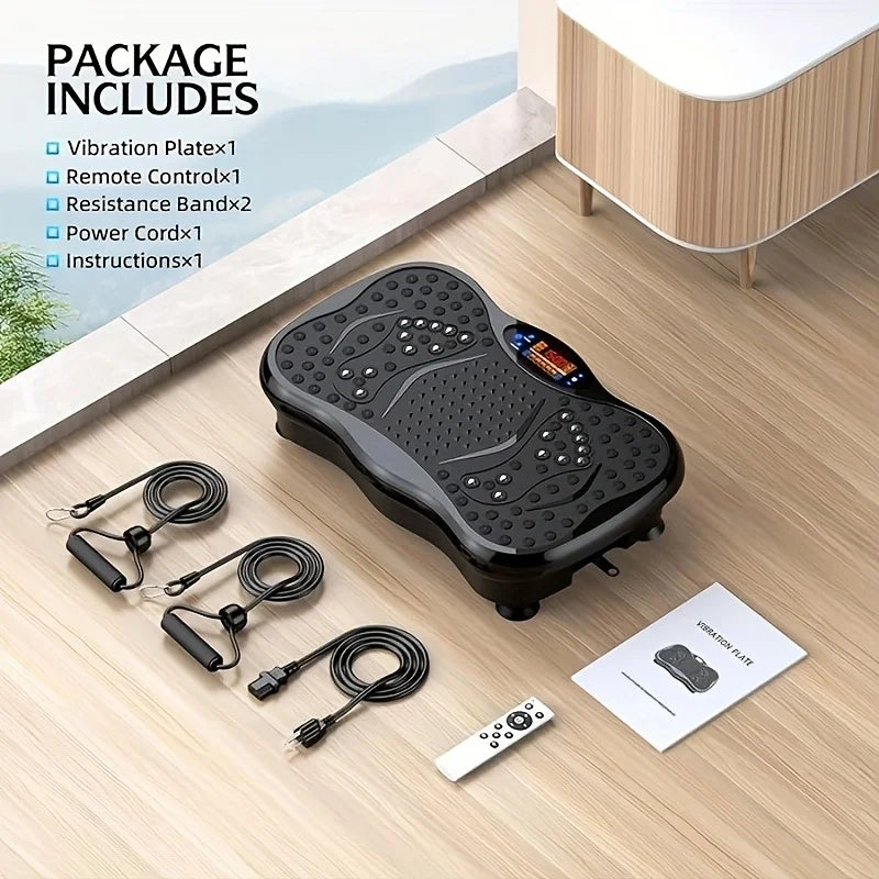 Selfika™ Vibration Platform Exercise Machine with Resistance Bands
