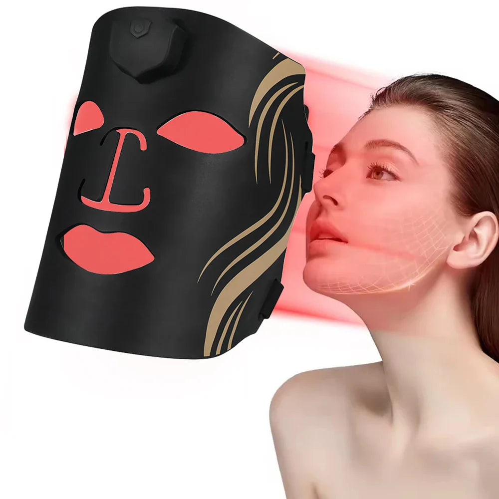 vilnason Silicone 7-Color LED Face Mask – Wireless, Red Light Therapy, Anti-Aging Appearance