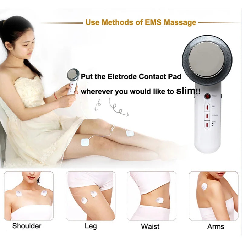 Lesenbeauty 3-in-1 Ultrasonic EMS Massager – Infrared, Body & Face Contouring Appearance Device