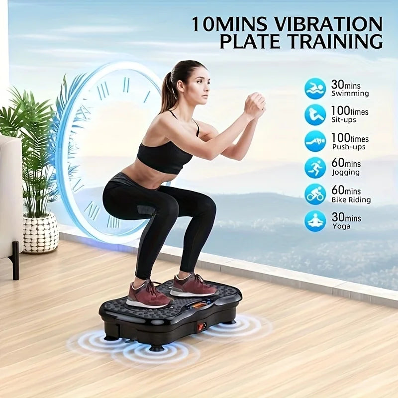 Selfika™ Vibration Platform Exercise Machine with Resistance Bands