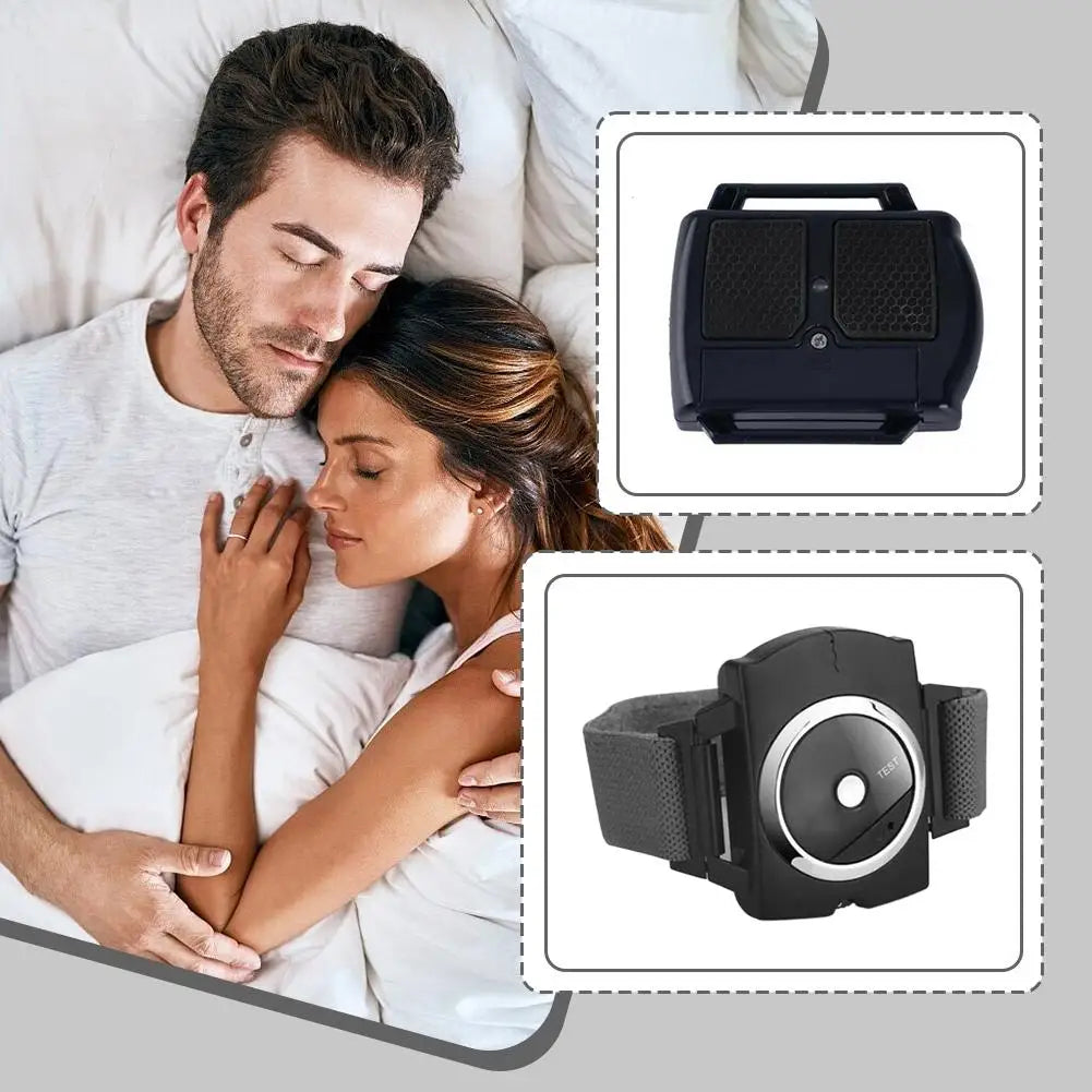 Electronic Pulse Anti-Snoring Wristband Watch – Sleep Aid for Reduced Snoring Perception