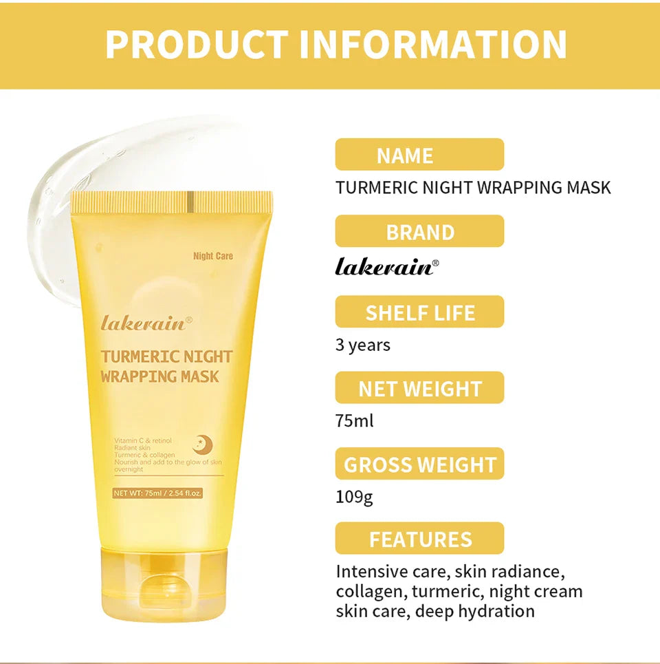 Selfika™ Collagen Night Wrapping Mask – Overnight Lifting & Deep Hydrating Peel-Off Mask (75ml)