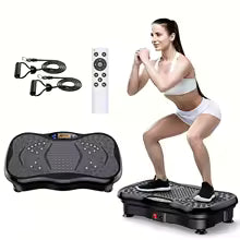 Selfika™ Vibration Platform Exercise Machine with Resistance Bands