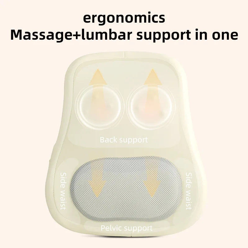 Selfika Cordless Lower Back Massager with Deep-Tissue Heat Therapy & Rechargeable Battery