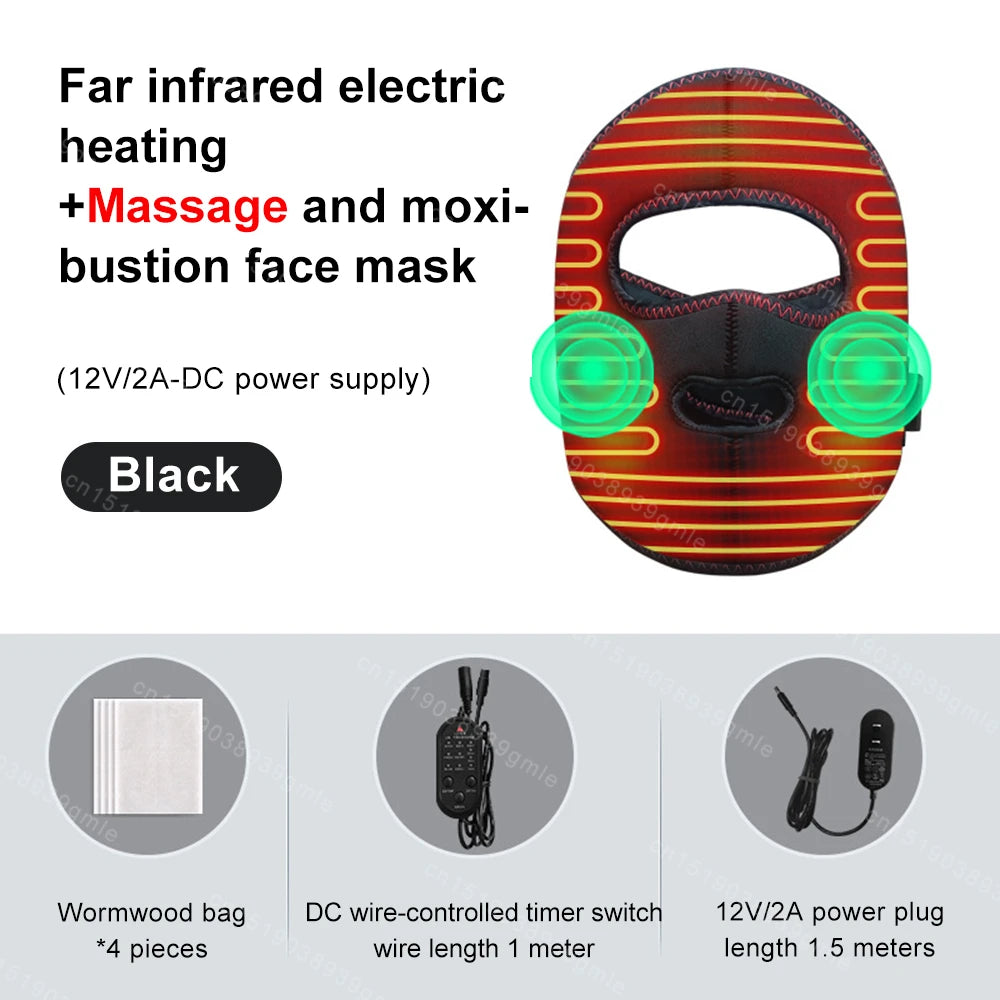Electric Thermal Facial Recovery Mask with Hot Compress and Moxibustion Therapy