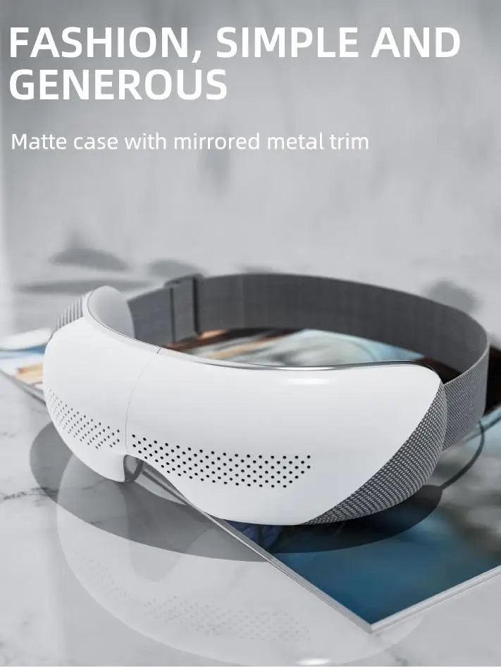 VIMYSHOW Portable Visible Eye Massager – Airbag Kneading, Hot Compress, Bluetooth Music Relaxation Sleep Mask