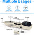 Generic Electronic Pulse Massager Pen – Rechargeable, 3 Interchangeable Massage Heads, Acupoint Locator