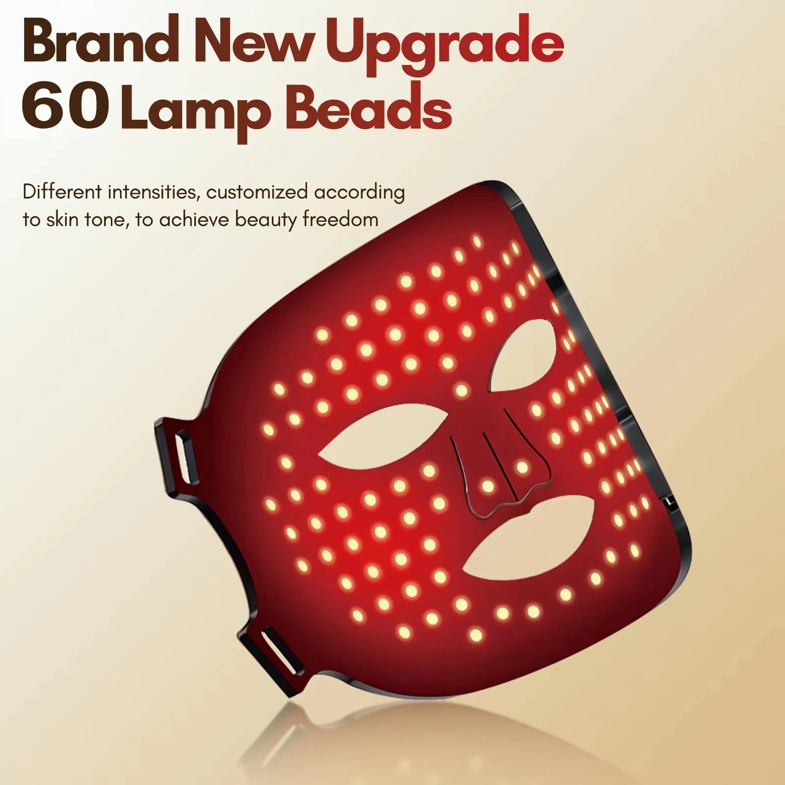 vilnason Silicone 7-Color LED Face Mask – Wireless, Red Light Therapy, Anti-Aging Appearance