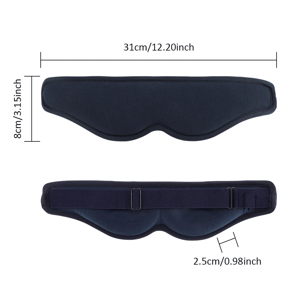 Hailicare 3D Electric Steam Eye Mask – 3-Level Heat, 5-Level Vibration Massage, Fatigue Relief