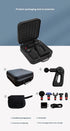 Selfika™ Professional Triangle Massage Gun – High-Speed Deep Tissue Percussion Massager with 6 Massage Heads