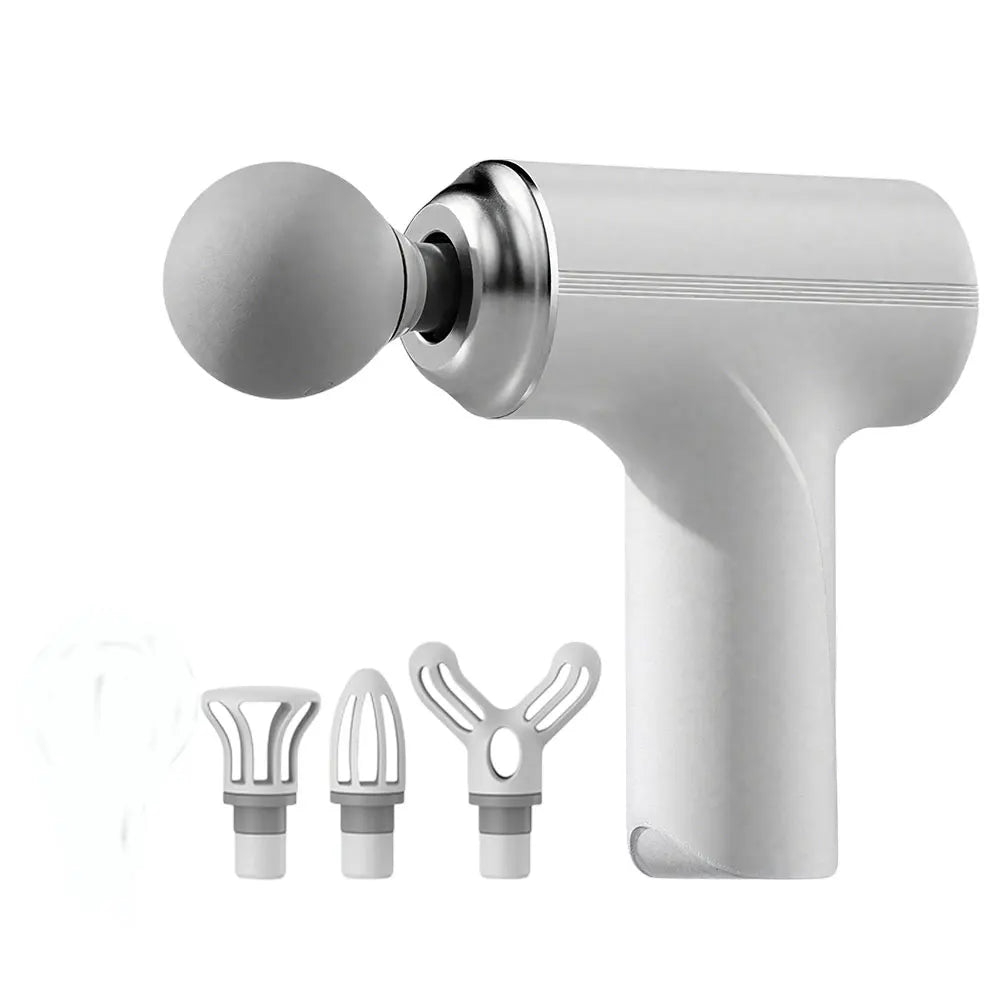 Selfika™ Portable Mini Fascia Gun – 6-Speed Wireless Muscle Massager with 4 Professional Massage Heads