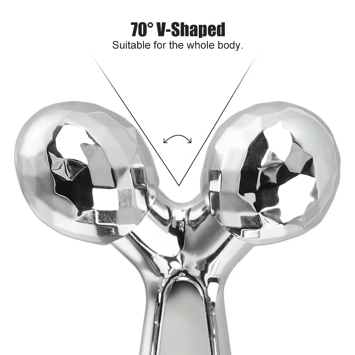 SUOJI Stainless Steel Gua Sha & 3D Roller Massager – Eye Tool, Face Contouring, Dark Circle Appearance