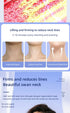 miqmi EMS Microcurrent LED Neck & Face Beauty Instrument – Anti-Wrinkle Appearance, Rechargeable Massager