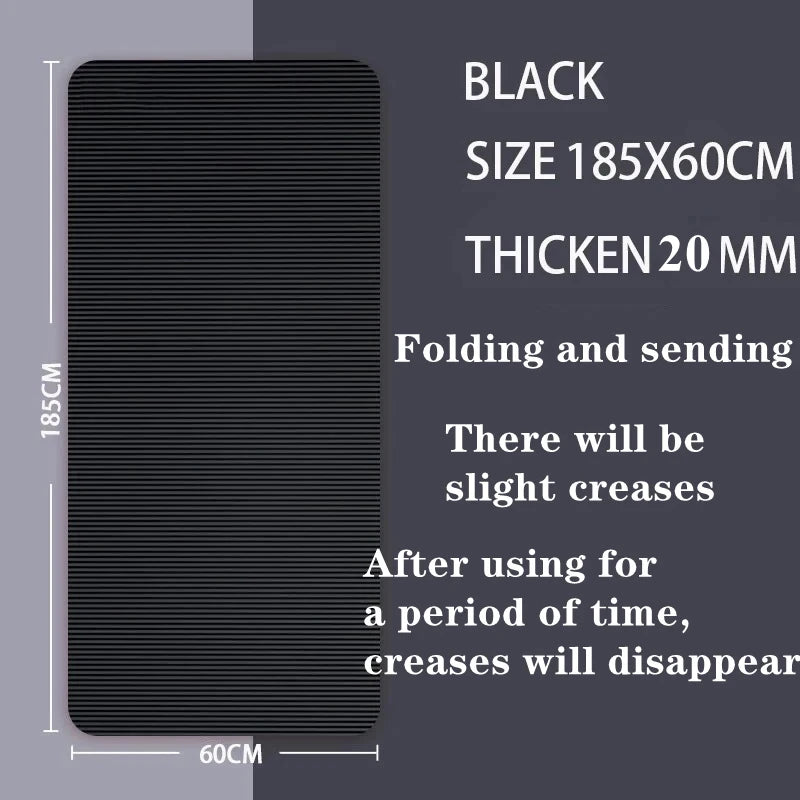 Selfika™ 20mm Ultra-Thick NBR Yoga Mat – High-Density Non-Slip Exercise Mat for Yoga, Pilates & Home Fitness (185x61cm)