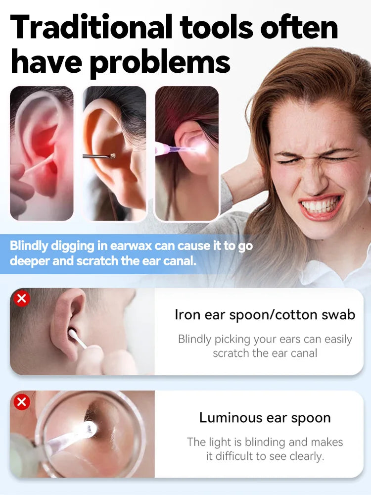 Selfika™ Visual Ear Wax Cleaner Camera Endoscope