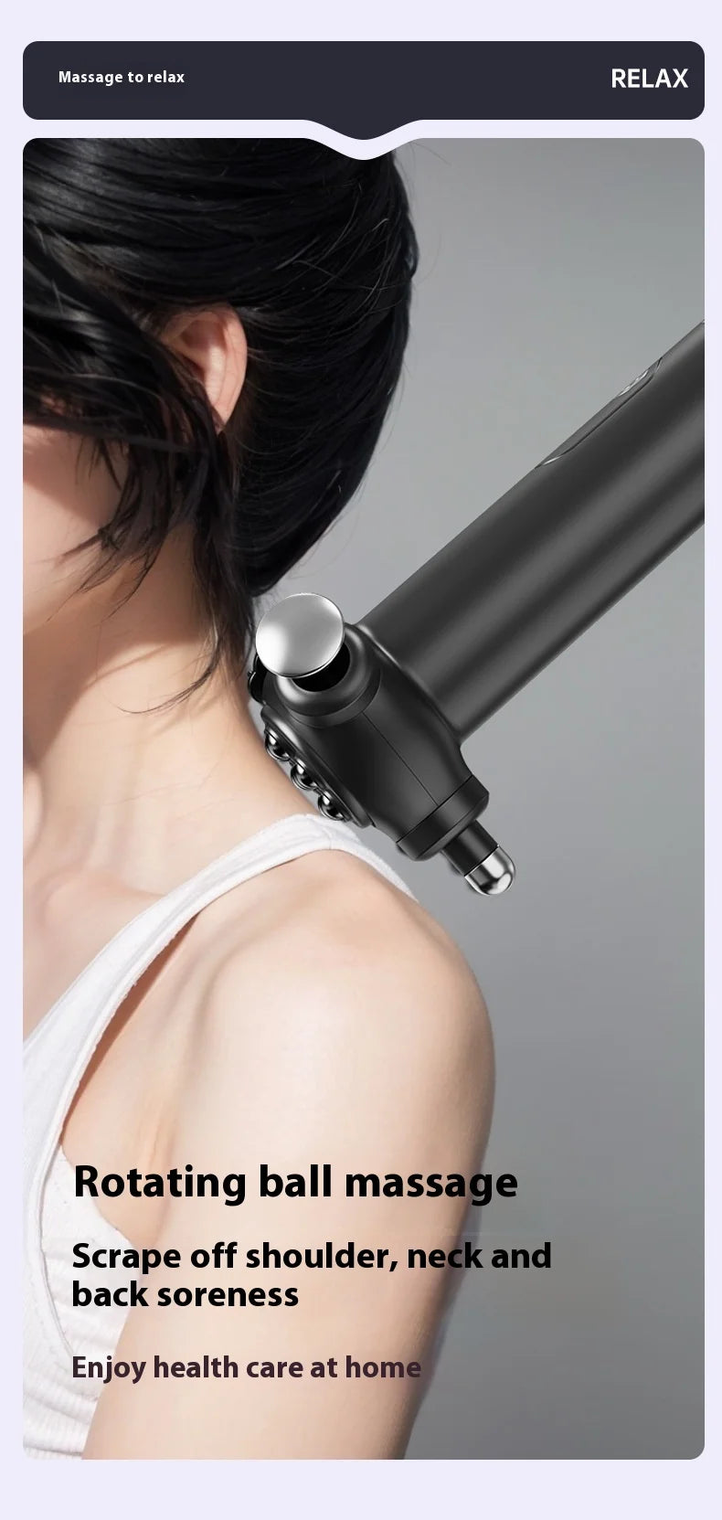 Selfika™ 3-Head Multifunctional Fascia Gun – Magnetic Bead Abdominal & Full Body Massager with 5-Speed Frequency Conversion