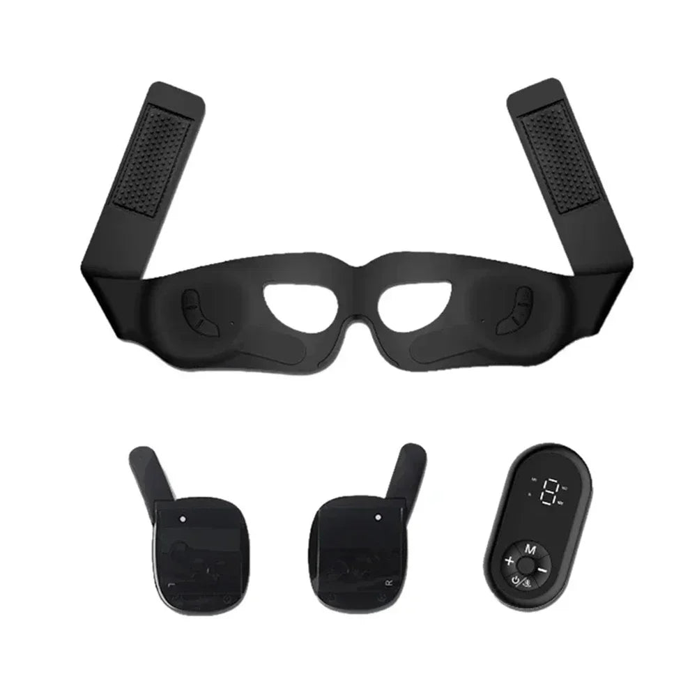 DH Beauty Wearable EMS Eye Massager Mask – Heated, Anti-Wrinkle Appearance, Dark Circle & Puffiness Relief