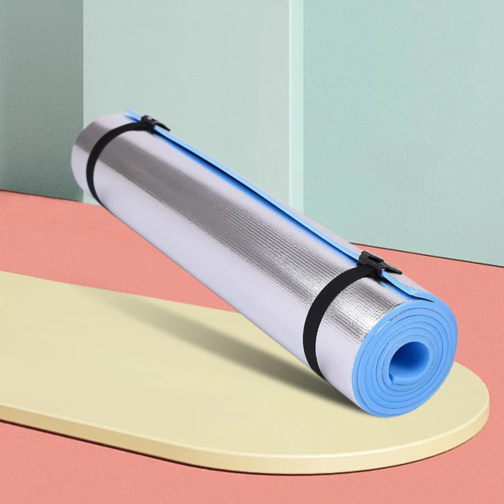 Selfika™ Thickened EVA Yoga Mat – Waterproof Aluminum Membrane Exercise Mat for Fitness, Camping & Outdoor Use (1800x500mm)