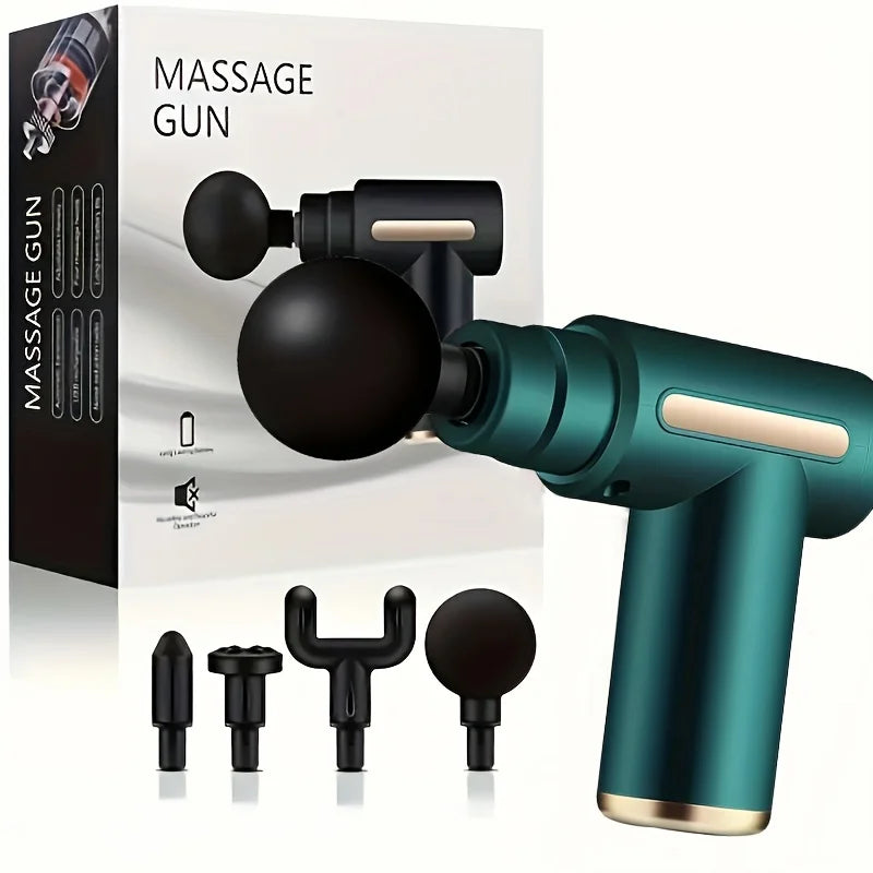 pemy Fascial Gun Percussion Massager – Handheld Deep Tissue Tool for Back, Neck, and Leg Relief