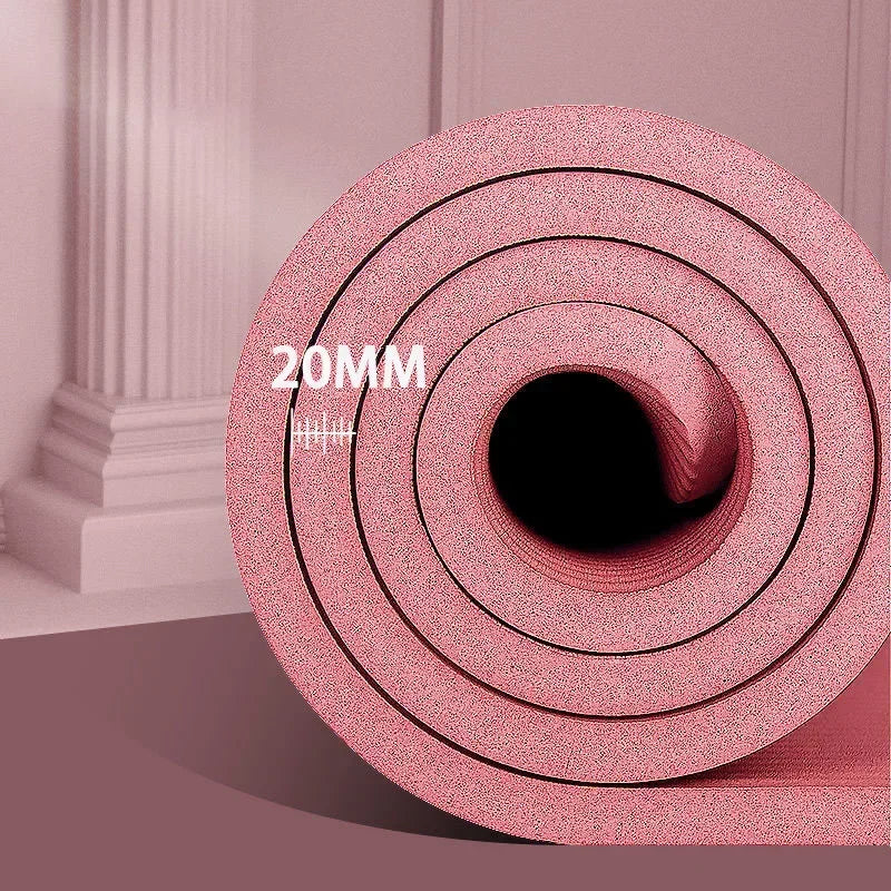 Selfika™ 15mm Extra-Thick Yoga Mat – High-Density Anti-Slip NBR Fitness Mat for Family Exercise, Yoga & Pilates