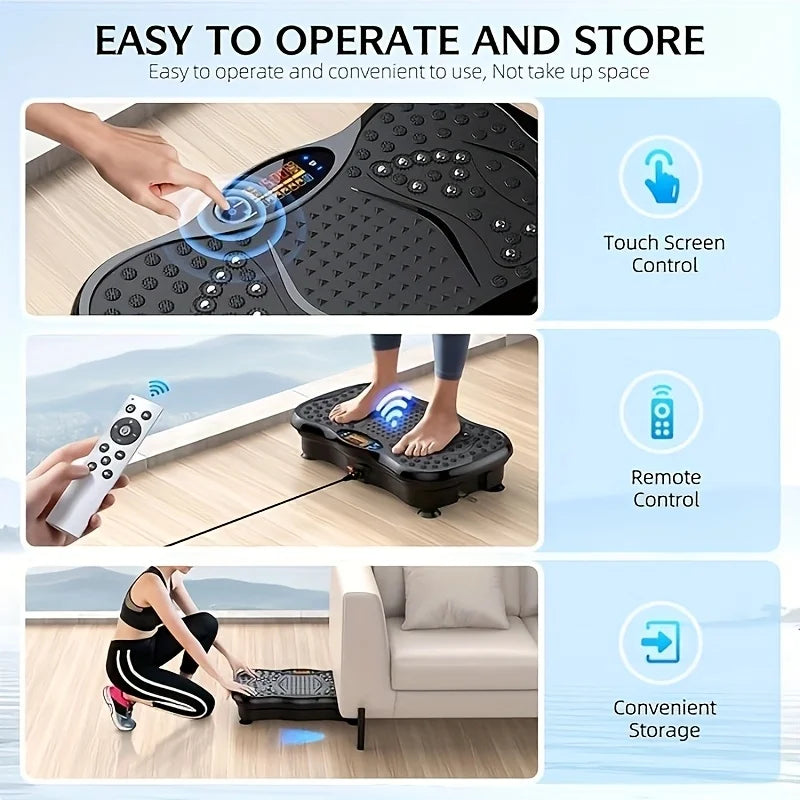 Selfika™ Vibration Platform Exercise Machine with Resistance Bands