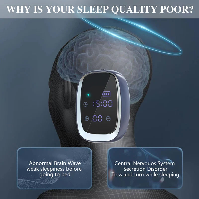Generic Portable CES Stimulation Sleep Aid Device – Hand-held Relaxation Helper for Restful Sleep