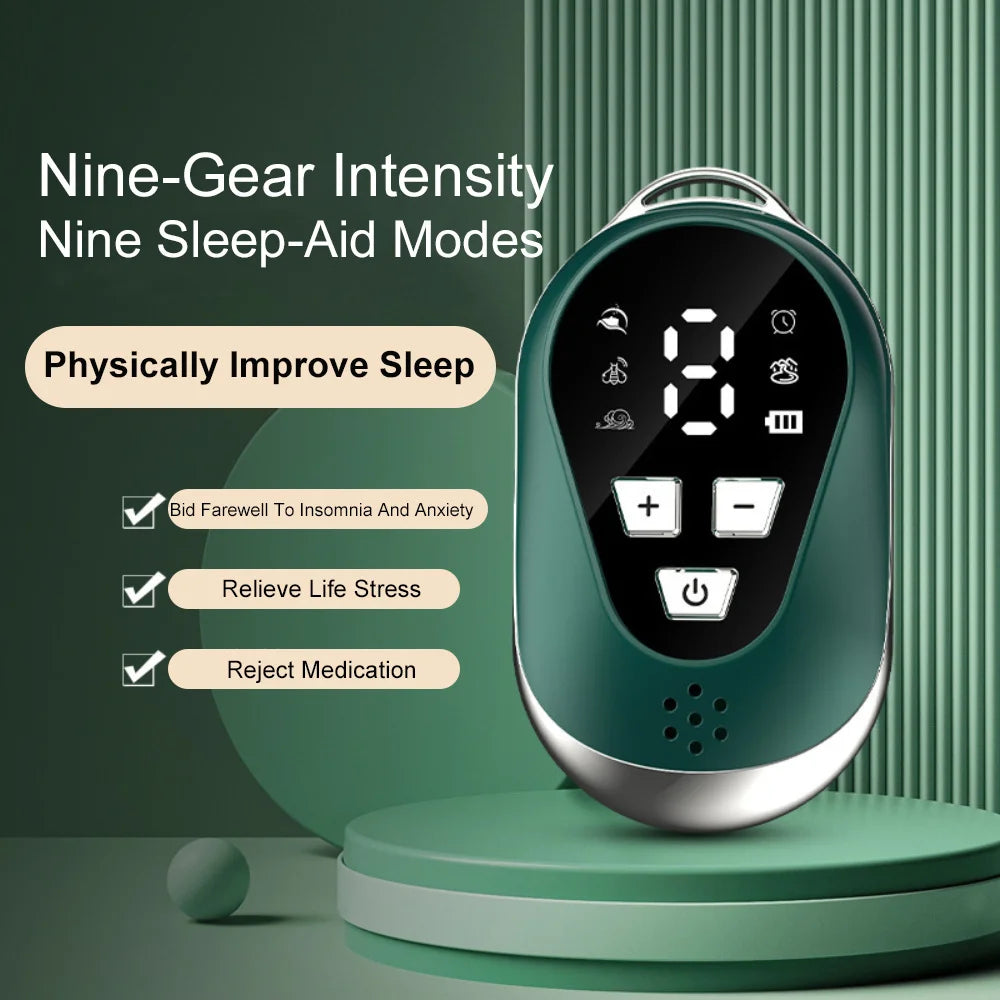Handheld Microcurrent Pulse Sleep Therapy Instrument – Relaxation Aid for Stress Relief Sensation