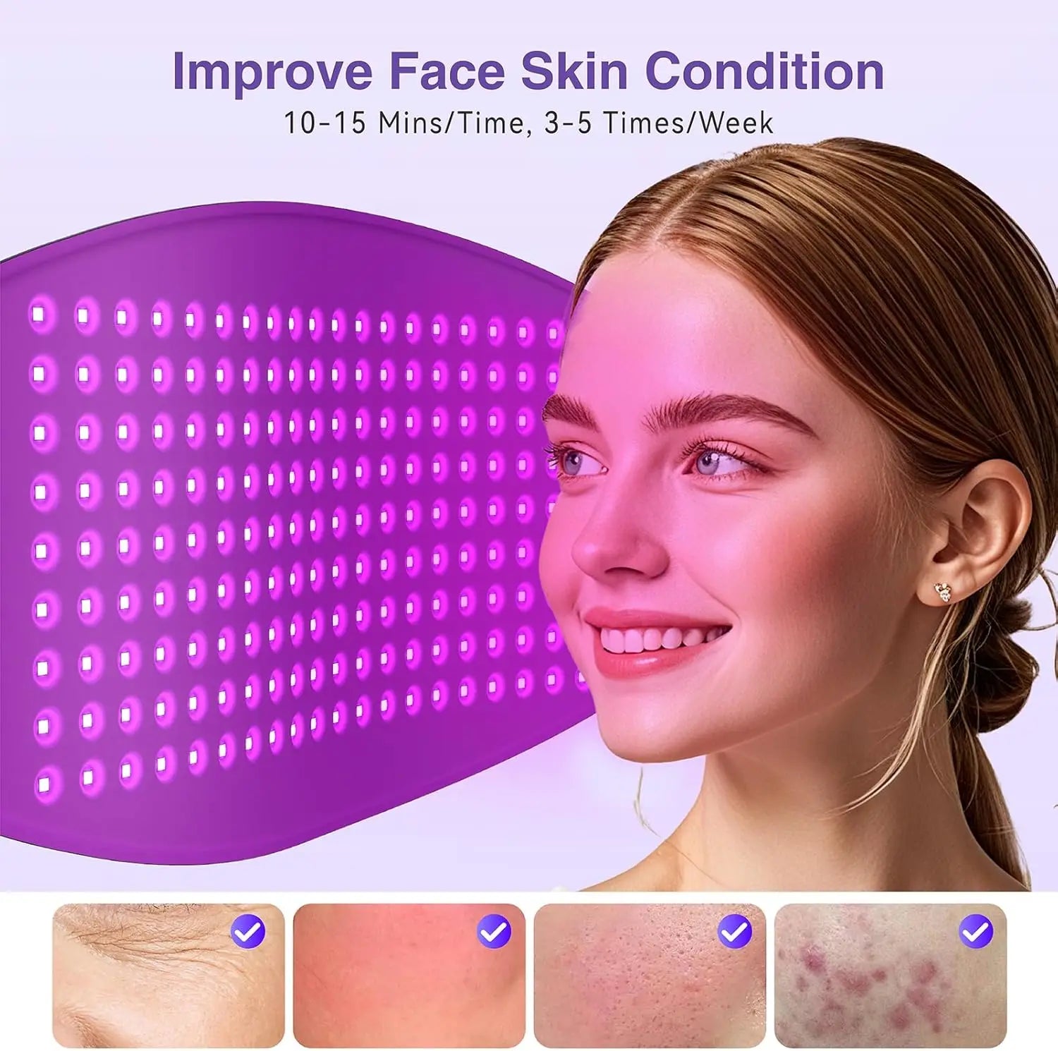 hello face 720-Chip LED Light Therapy Mask (Red, IR, Blue) – Face & Body Rejuvenation Appearance