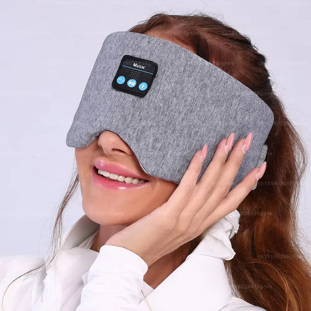 MERALL Bluetooth Sleep Mask Headphones – Wireless Music Eye Mask, Light Blocking, Travel Sleep Aid