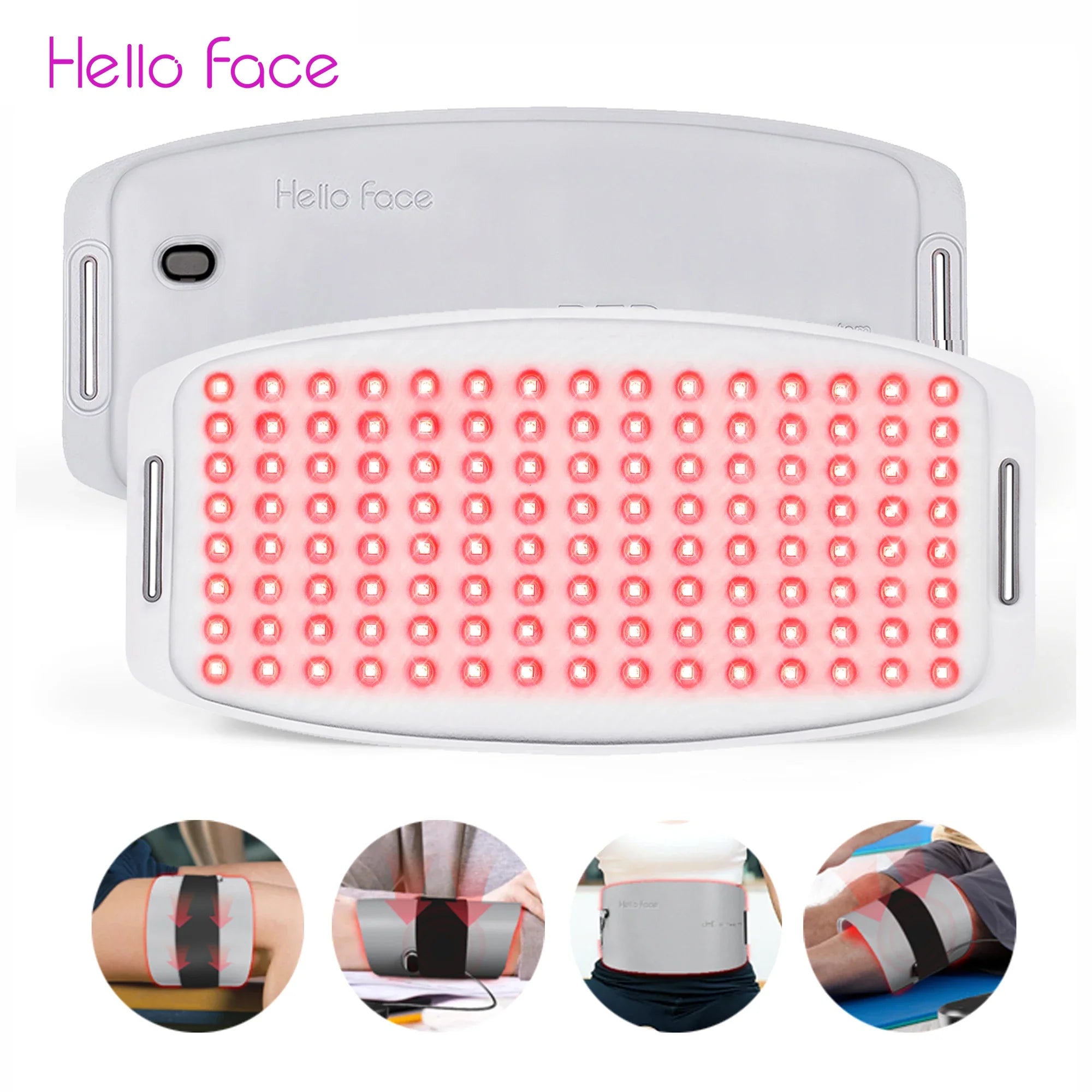 hello face 720-Chip LED Light Therapy Mask (Red, IR, Blue) – Face & Body Rejuvenation Appearance
