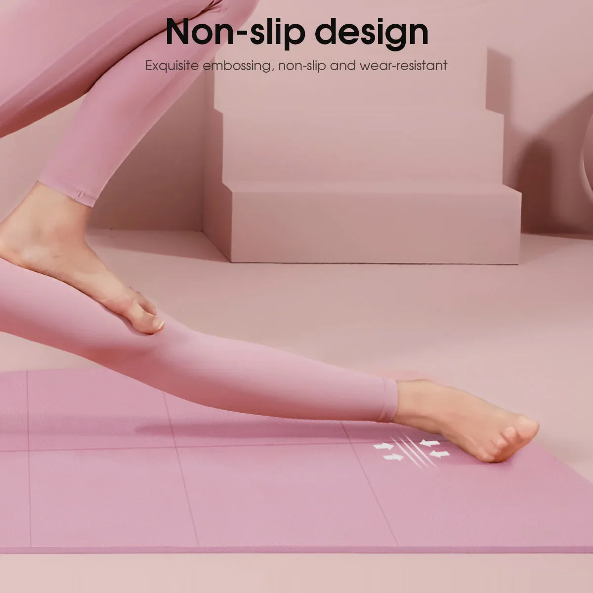 Selfika™ Lightweight EVA Yoga Mat – 4mm Anti-Slip Fitness Mat for Exercise, Pilates & Gymnastics (173x61cm)