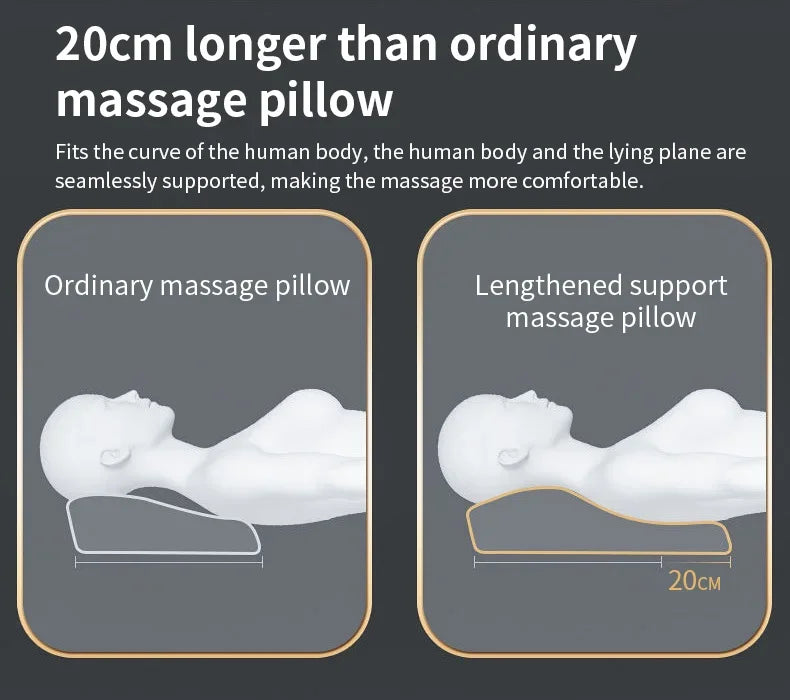 Selfika Intelligent 20-Node Deep Tissue Massage Pillow with Airbag Support & Heat