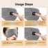 PASTSKY Cordless Heated Eye Mask – 3 Levels Warm Compress, Smart Timing, Electric Relaxation Sleep Aid