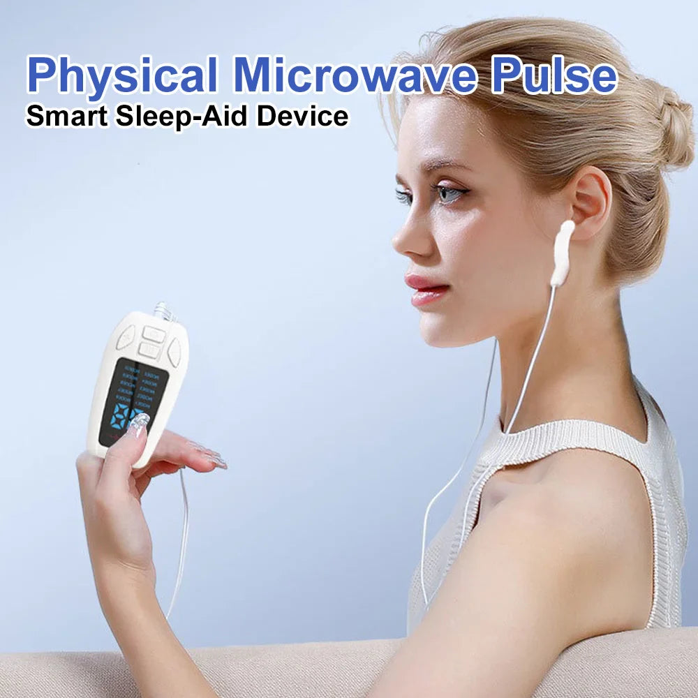 Voguish Portable CES Microcurrent Sleep Aid Device – Relaxation Helper for Restful Sleep, Anti-Stress Appearance