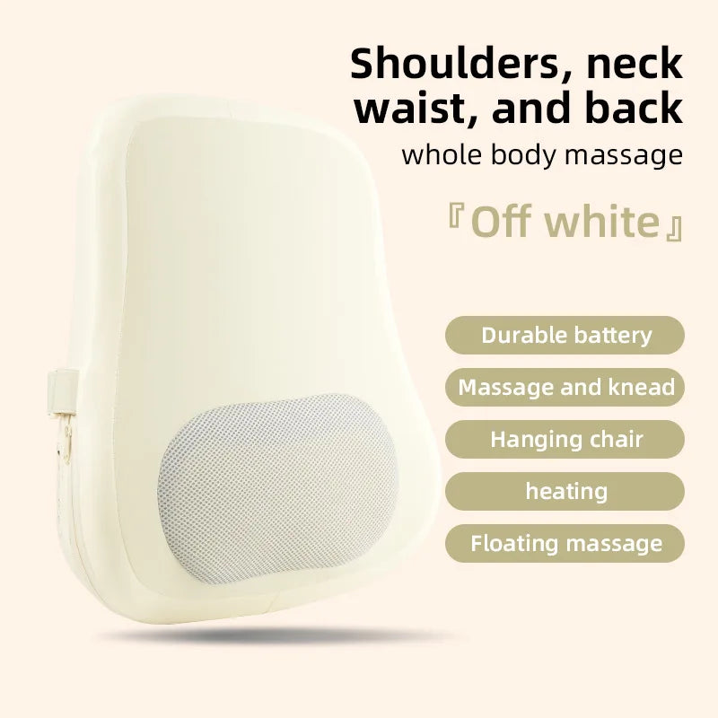 Selfika Cordless Lower Back Massager with Deep-Tissue Heat Therapy & Rechargeable Battery