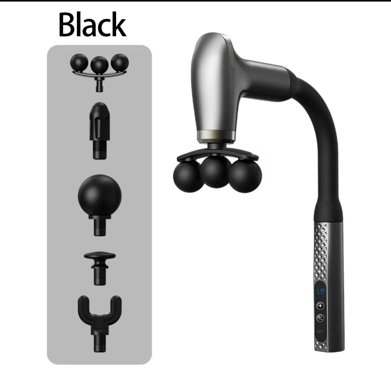 Selfika™ Electric Portable Fascial Massage Gun – Handheld Percussion Massager for Upper & Lower Back Muscle Relaxation