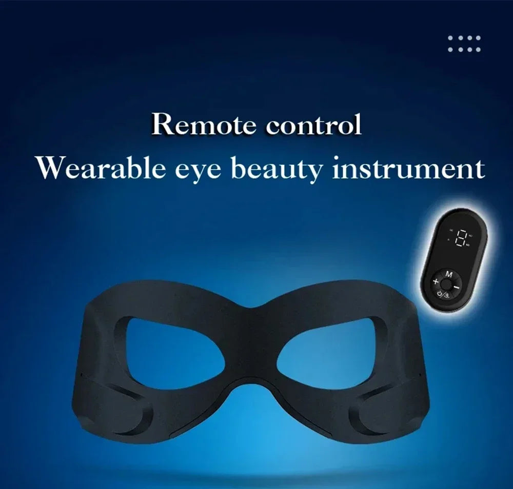 DH Beauty Wearable EMS Eye Massager Mask – Heated, Anti-Wrinkle Appearance, Dark Circle & Puffiness Relief