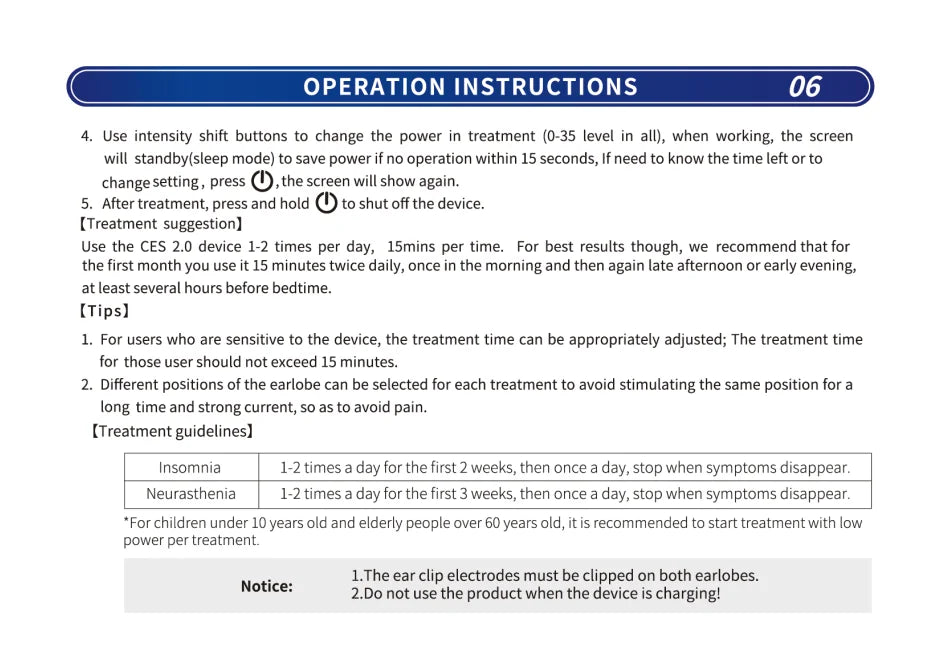 Generic Portable CES Stimulation Sleep Aid Device – Hand-held Relaxation Helper for Restful Sleep