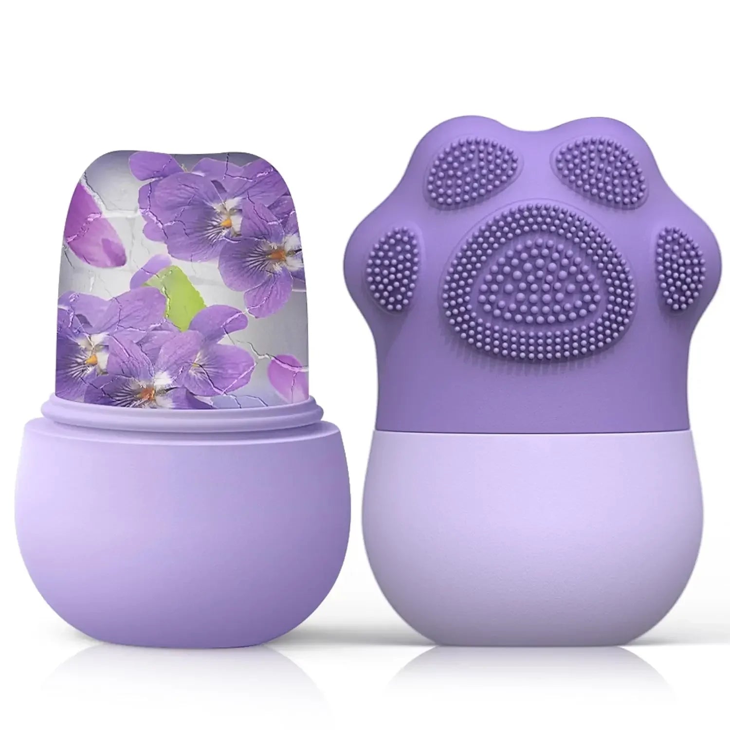 QWC Silicone 2-in-1 Ice Roller & Face Brush – Reduce Eye Puffiness, Skin Tightening Appearance Tool