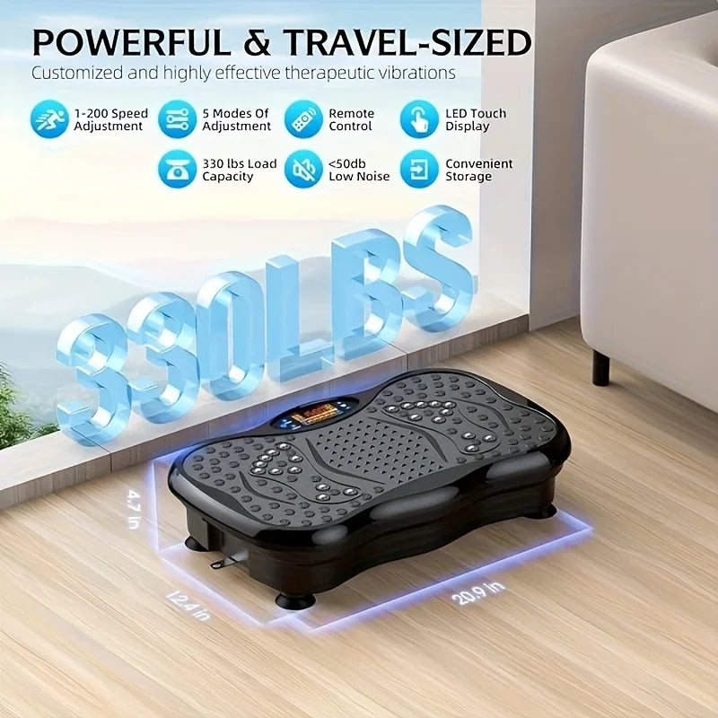 Selfika™ Vibration Platform Exercise Machine with Resistance Bands